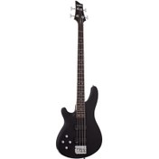 Resim Schecter C-4 Deluxe Solak Bas Gitar (Satin Black) 