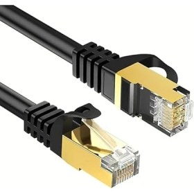 Resim CetKing Lan Internet Data Modem Kablosu (Cat 7 Ethernet Modem RJ45 Uçlu Jacklı Network Adsl) (3 Metre) 