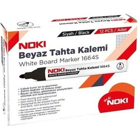 Resim Noki Doldurulabilir Beyaz Tahta Kalemi Siyah 12 Adet 