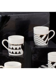 Resim Güral Camelia 12 Parça 6 Kişilik Kahve Takımı Siyah 62501 4875354 