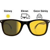 Resim Focus On Antifar Fotokromik 3in1 Gözlük | Gece Sürüş | Ekran | Güneş | TS006 