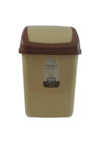 Resim Poly Time Fantastik Çöp Kovası 2.5 Litre E240 Altın - Krem 