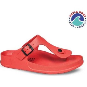 Resim Ceyo Aquaflex-z Anatomik Taban Suya Dost Parmak Arası Kadın Terlik Kırmızı 36-40 Kırmızı 