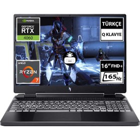 Resim Nitro 16 AN16-41-R08S NH.QLLEY.002A6 Ryzen 7 7840HS 16" 32 GB RAM 512 GB SSD RTX 4060 FreeDOS Gaming Laptop 