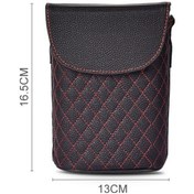 Resim Wondernest Araba Arka Koltuk Kancalı Çöp Kovası Saklama Kutusu Siyah 