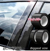 Resim Globalbloom Siyah 3d Karbon Fiber Vinyl Kaplama Filmi 3 Metre Çizilmeye Dayanıklı Otomobil Motosiklet 