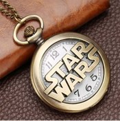 Resim Hediye Sahibi Kişiye Özel Star Wars kabartmalı Büyük Boy Köstekli Saat 