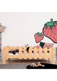 Resim Markaawm Markaawm Montessori Yatak Çocuk Ve Bebek Karyola Doğal Çam Violet 