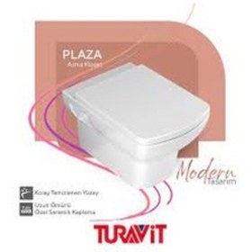 Resim Turavit PLZ1710 Plaza Asma Klozet Nkp Yavaş Kapak 