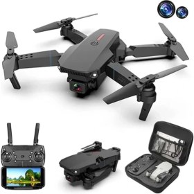 Resim E88 Drone Kameralı Drone App Kontrol Wifi Li Katlanabilir Quatcopter X3 Batarya 