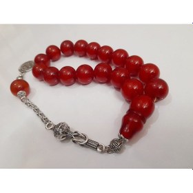 Resim Soma Tesbih Osmanlı Benzetmesi Efe Boy Maskot Ateş Kehribar Tesbih 15 x 15 CM 