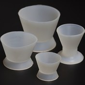 Resim Diş Malzemesi Karışık Silikon Kase 4 Adet Set Diş Silikon Karıştırma Kasesi Kendi Kendine Yapışkan Kupa Küçük Mini Karıştırma Kasesi 