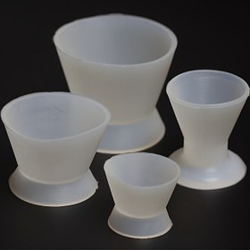 Resim Diş Malzemesi Karışık Silikon Kase 4 Adet Set Diş Silikon Karıştırma Kasesi Kendi Kendine Yapışkan Kupa Küçük Mini Karıştırma Kasesi 