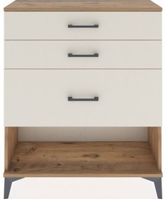 Resim Arges Şifonyer 3 Çekmeceli 88x30x106 Çam-aytaşı Atlas Çam 