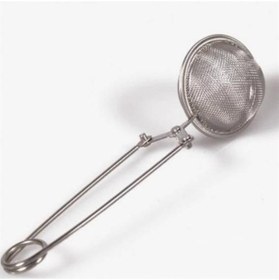 Resim Hobibahçem Paslanmaz Metal Pratik Kolay Bitki Çayı Demleme Süzgeci Aparatı Gümüş 