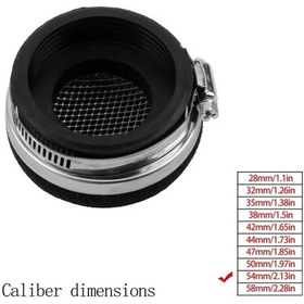 Resim Cloudstore 2 Zamanlı Motor 54mm Siyah Düz Köpük Hava Filtresi Sünger Temizleyici 