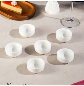 Resim Porsima Bone 15688 6 Lı Sunumluk Kase Mini Sosluk Çerezlik Kase 