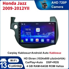 Resim Conio Honda Jazz 2009-2012YIL 4gb Ram 64GB Hafıza 9inç Araba Android Multimedya Carplay Navigasyon Cihazı 