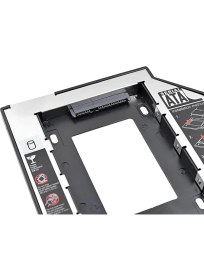 Resim Speeduf 9.5mm HDD Caddy Kızak - Laptop DVD Yuvası Için Ssd/hdd Dönüştürücü Harddisk Kutusu 