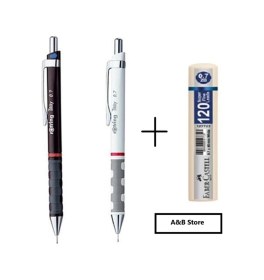 Resim Tikky Versatil Uçlu Kalem 0.7 Set Bordo-beyaz Ve Faber Castell Grip Min 0.7 2b 120 Li - Okul Seti Bordo Beyaz 