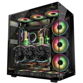 Resim Gamepower Warcry Mıd Atx Gamıng Kasa (6 Argb Fan) 