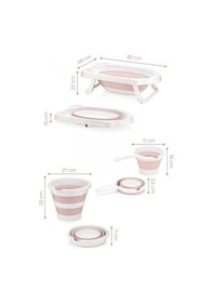 Resim Hobby Life Katlanabilir Bebek Küvet Seti Pembe 