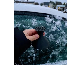 Resim WaveOra Ergonomik Oto Cam Buz Kazıyıcı ve Kırıcı Kışlık Araç Kar Temizleme Aparatı 