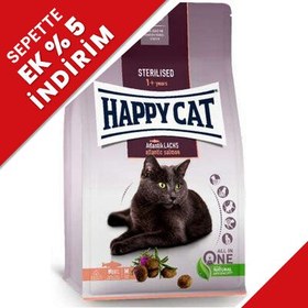 Resim Happy Cat Sterilised Atlantic Somon Kısırlaştırılmış Kedi Maması 1,3 Kg 