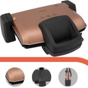 Resim GoldMaster Protoaster 1800 Watt Çıkarılabilir Plakalı Kademe Ve Isı Ayarlı Tost Ve Izgara Makinesi PT3239G 