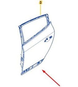 Resim Megane 3-ııı Sol Arka Kapı 2008-2015 821003885r-821010108r-821018543r 
