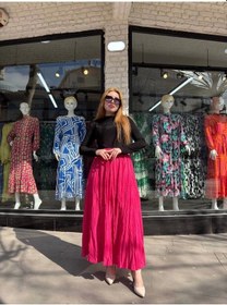 Resim Biçomi Kraş Etek Fuşya Fuşya 