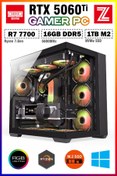 Resim Zeiron Voyager X20 Ryzen 7 7700 16GB DDR5 1TB M.2 Nvme SSD RTX5060Ti 16GB Sıvı Soğutmalı Oyuncu Bilgisayarı 