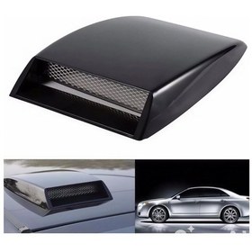 Resim Mega Oto Market Universal Kaput Üstü Havalandırma Izgarası Piano Black Tüm Araçlar İle Uyumlu 