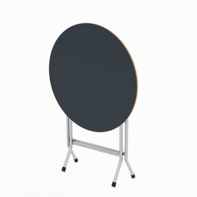 Resim Mutfak Masa Yemek Katlanır Bahçe Masası Yuvarlak Füme 1454 