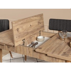 Resim Palermo Benchli Yemek Masası Takımı Atlantik Antrasit 