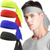 Resim Spor ve fitness için tasarlanmış, teri emmek ve esneklik sağlamak için tasarlanmış, unisex, açık hava, çabuk kuruyan tenis korsan başlığı. 