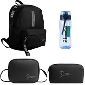 Resim Louisiana Polo 1140 Çanta - Termal Beslenme - Kalemlik - Mavi Matara Füme Okul Seti 