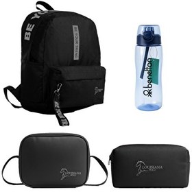 Resim Louisiana Polo 1140 Çanta - Termal Beslenme - Kalemlik - Mavi Matara Füme Okul Seti 