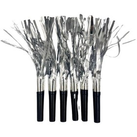 Resim Gümüş Püsküllü Siyah Kaynana Dili 6 Adet 