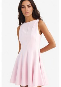 Resim Defacto Kayık Yaka Kolsuz Mini Elbise F2692ax25aupn648 Pembe 
