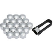 Resim Geeksen 20 Adet Evrensel 21mm Tekerlek Somunu Kapakları Tekerlek Somunu Kapakları Vida Koruyucu 