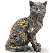 Resim Steampunk Polyester Kedi Figürü Model 2 
