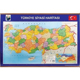 Resim Türkiye Siyasi Ve Fiziki Haritası Çıtalı Standart 