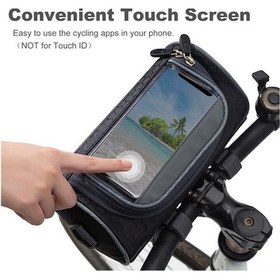 Resim Ebitda Bisiklet Telefon Çantası Suya Dayanıklı Montaj Ön Çanta Omuz Askılı Yeşil Bisiklet Depolama Çantası Yeşil 