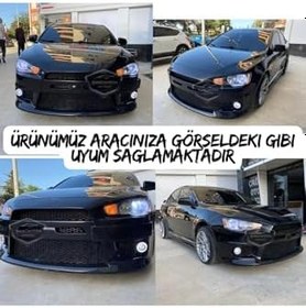 Resim Mitsubishi Lancer 2007-2014 Uyumlu Mercekli Angel Sis Farı Metal 76 Mm Turuncu Halkalı Gündüz Farı 