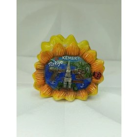 Resim Ayçiçek Peçetelik Seramik Peçete Yemek Antalya Görselli Mutfak Tezgah Masa Dekor 