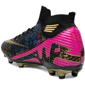 Resim Laliga Air 565 Mdl. Siyah-altın 40-44 Krampon Futbol Ayakkabı Siyah 