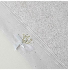 Resim Linens Bouquet Pamuk 50x85 Cm Yüz Havlusu Bej Bej 