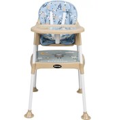 Resim Maxi Taxi Feeding Kuzu Desenli 3 İn 1 Mama Sandalyesi - Mavi 