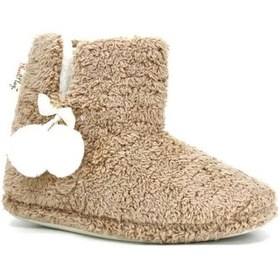 Resim Unisex Panduf Ev Botu Ev Ayakkabısı Camel 